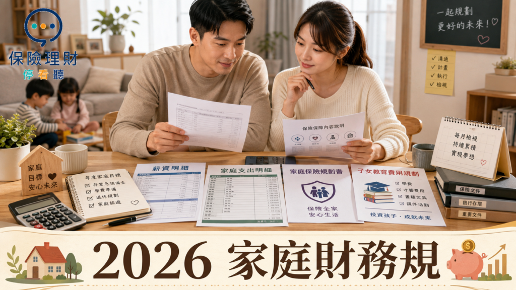 2026 家庭財務規劃怎麼做?夫妻收入、生活費與教育金指南